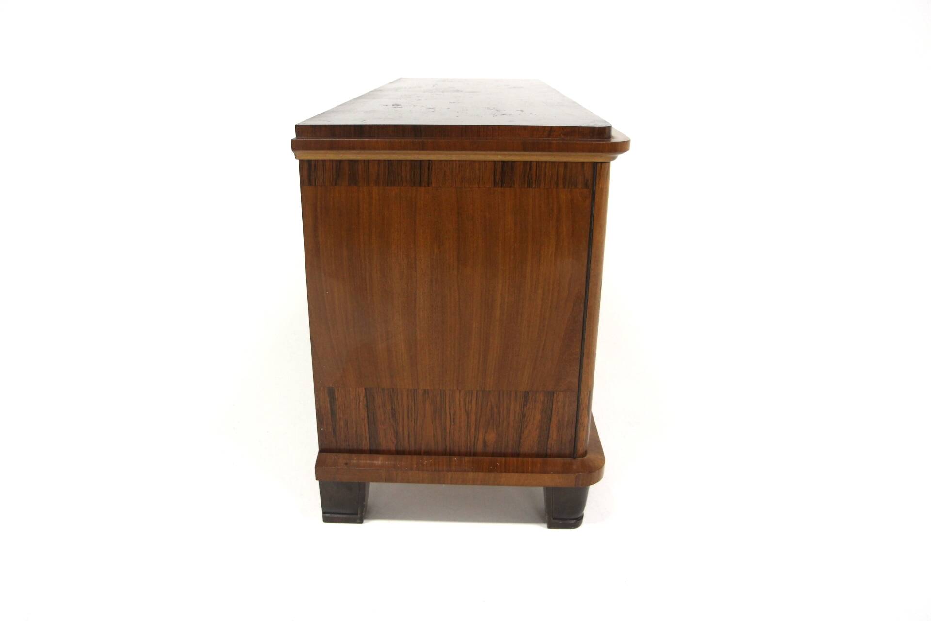 Scandinavian enfilade in walnut, Swedish modern, Sweden, 1930.