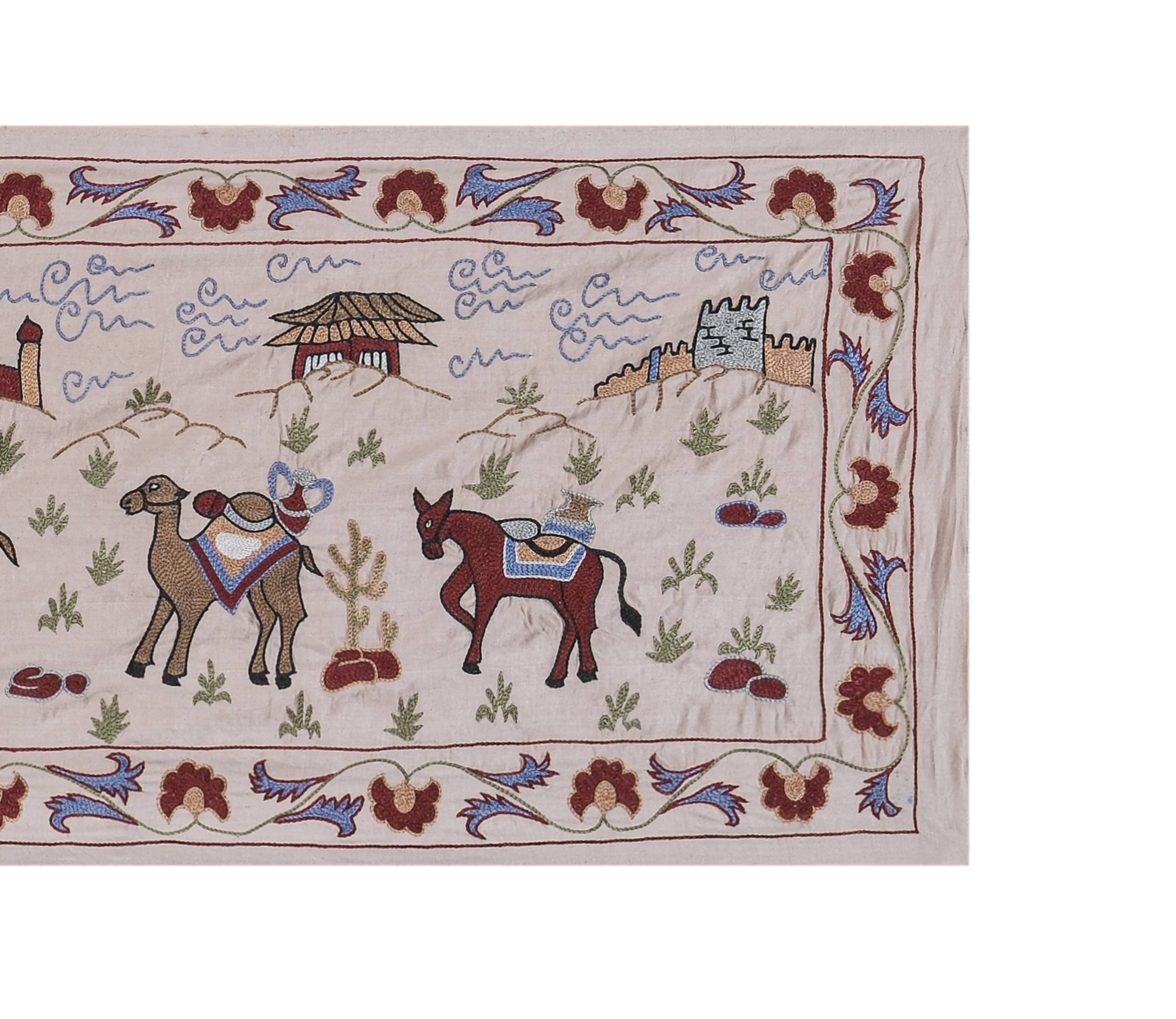 Tapis noué à la main, tapis turc vintage 54x190 cm