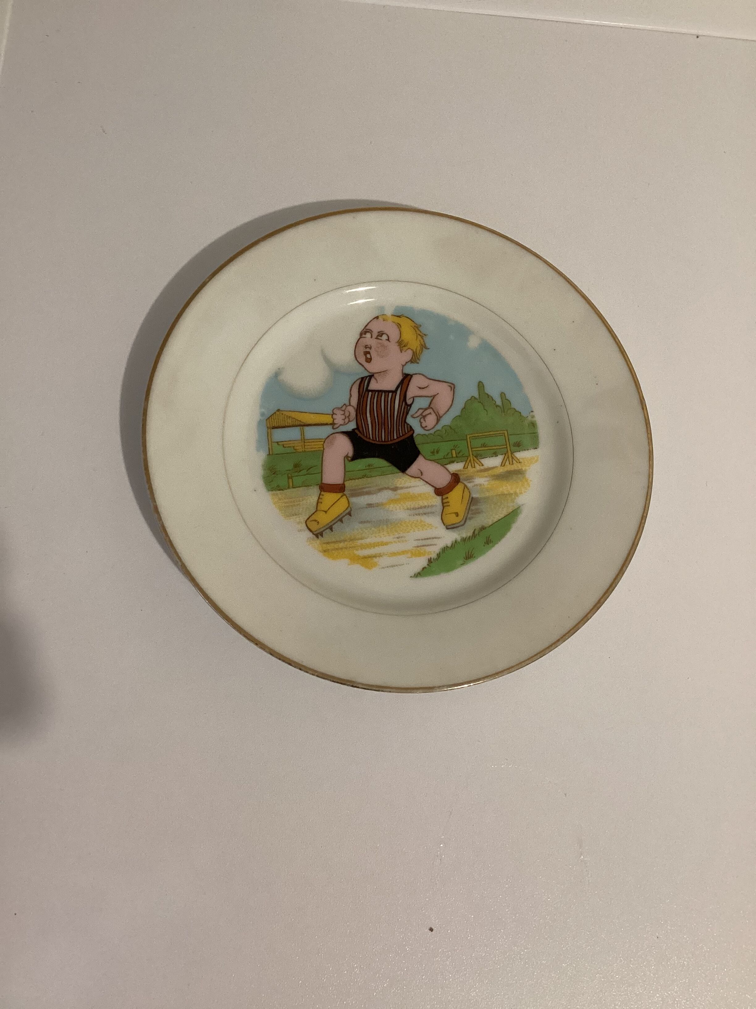 Set of 8 old dessert plates