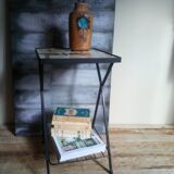 50s metal side table