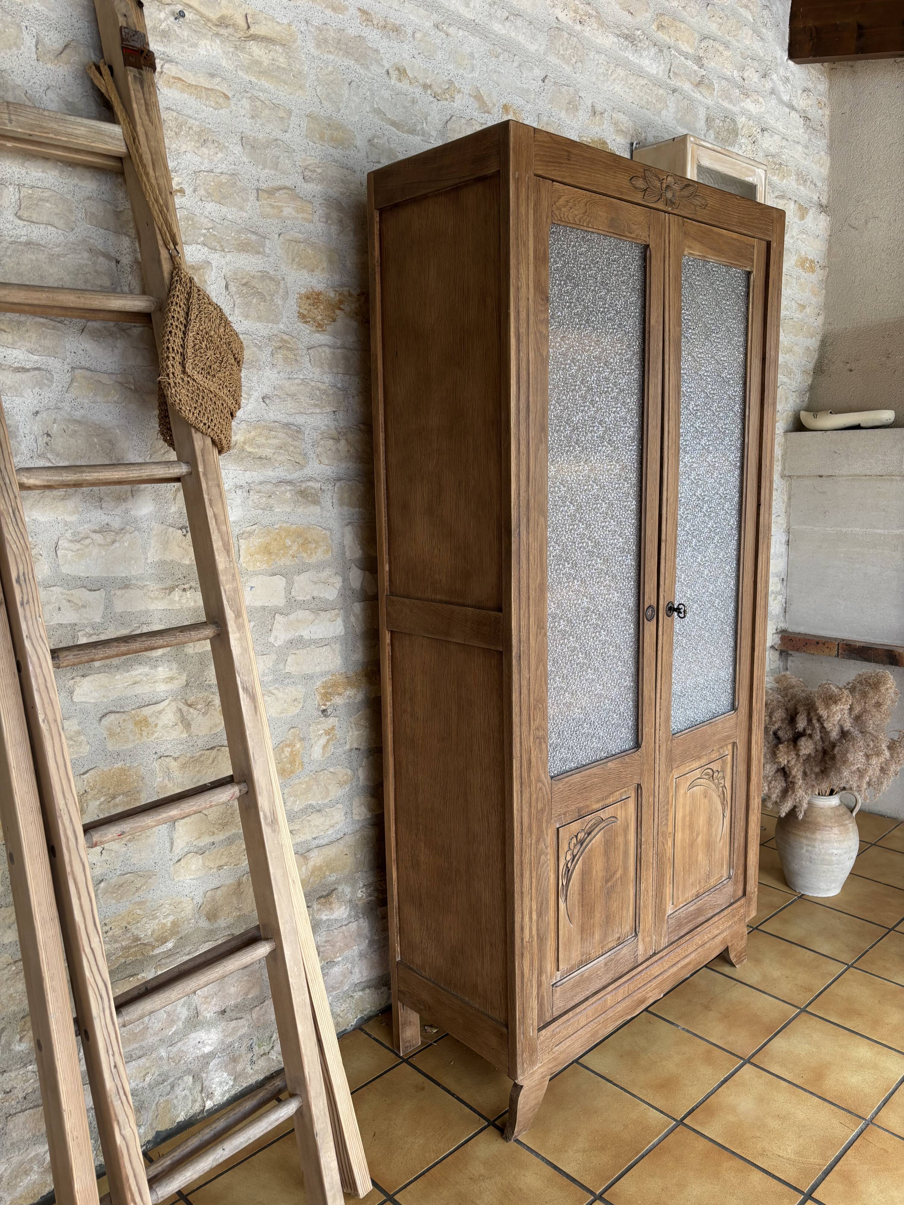 Showcase, Art Deco style bookshelf restored