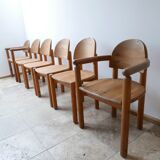Rainer Daumiller Mid-Century Pine Dining Chairs (6)