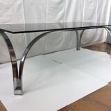 Vintage glass coffee table