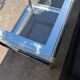 70s mirrored glass side table