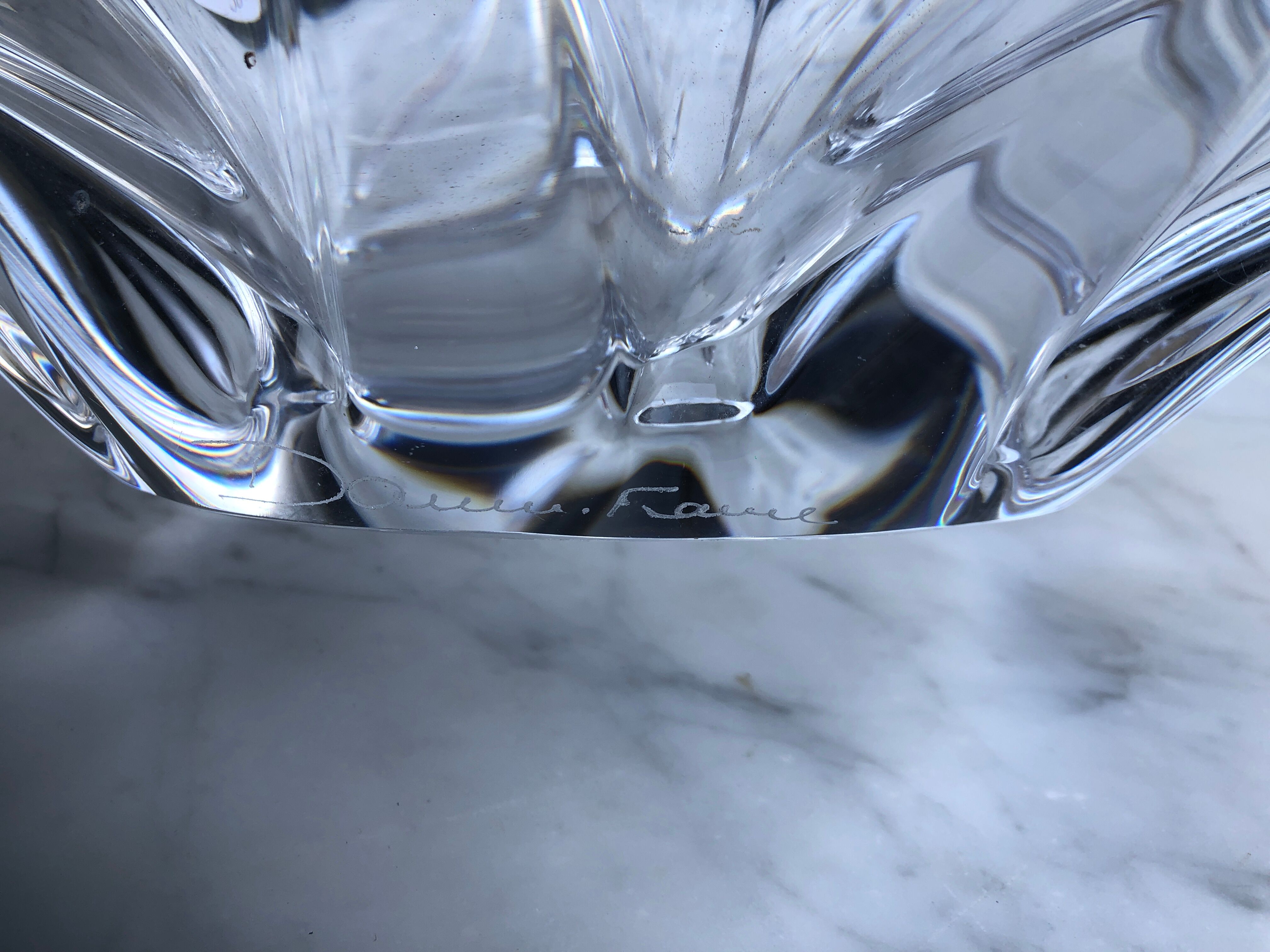Coupe de fruits en cristal de Daum