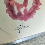 Print, watercolor on Gibor paper
