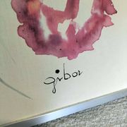 Print, watercolor on Gibor paper