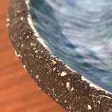 Mid-century modern pottery candlestick by Else and Henry Nielsen for Henri Keramik, 1960s.