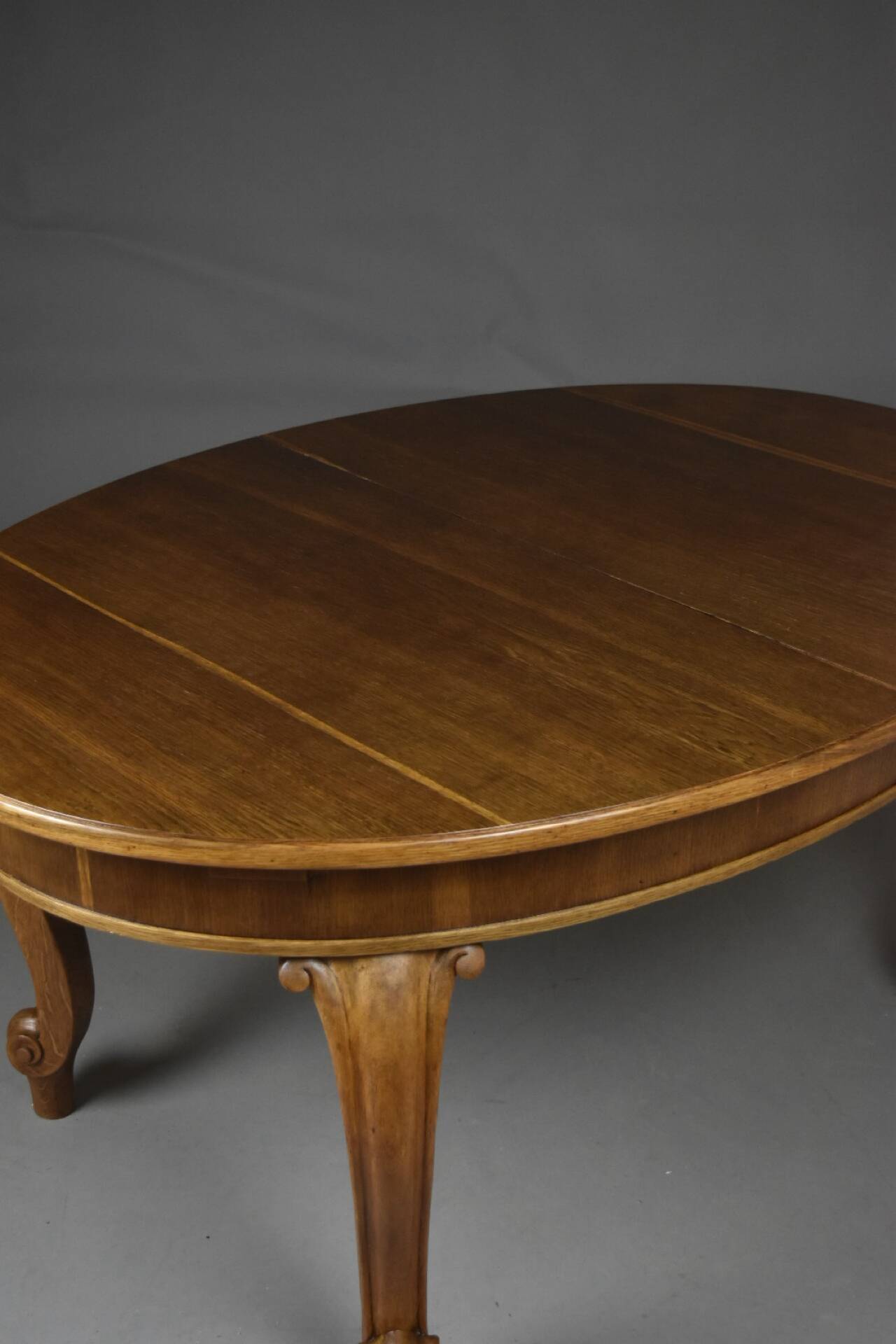 Grande table à manger extensible en chêne, début du 20e siècle