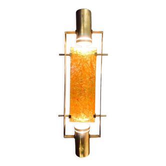 French handmade wall lamp from the 70's