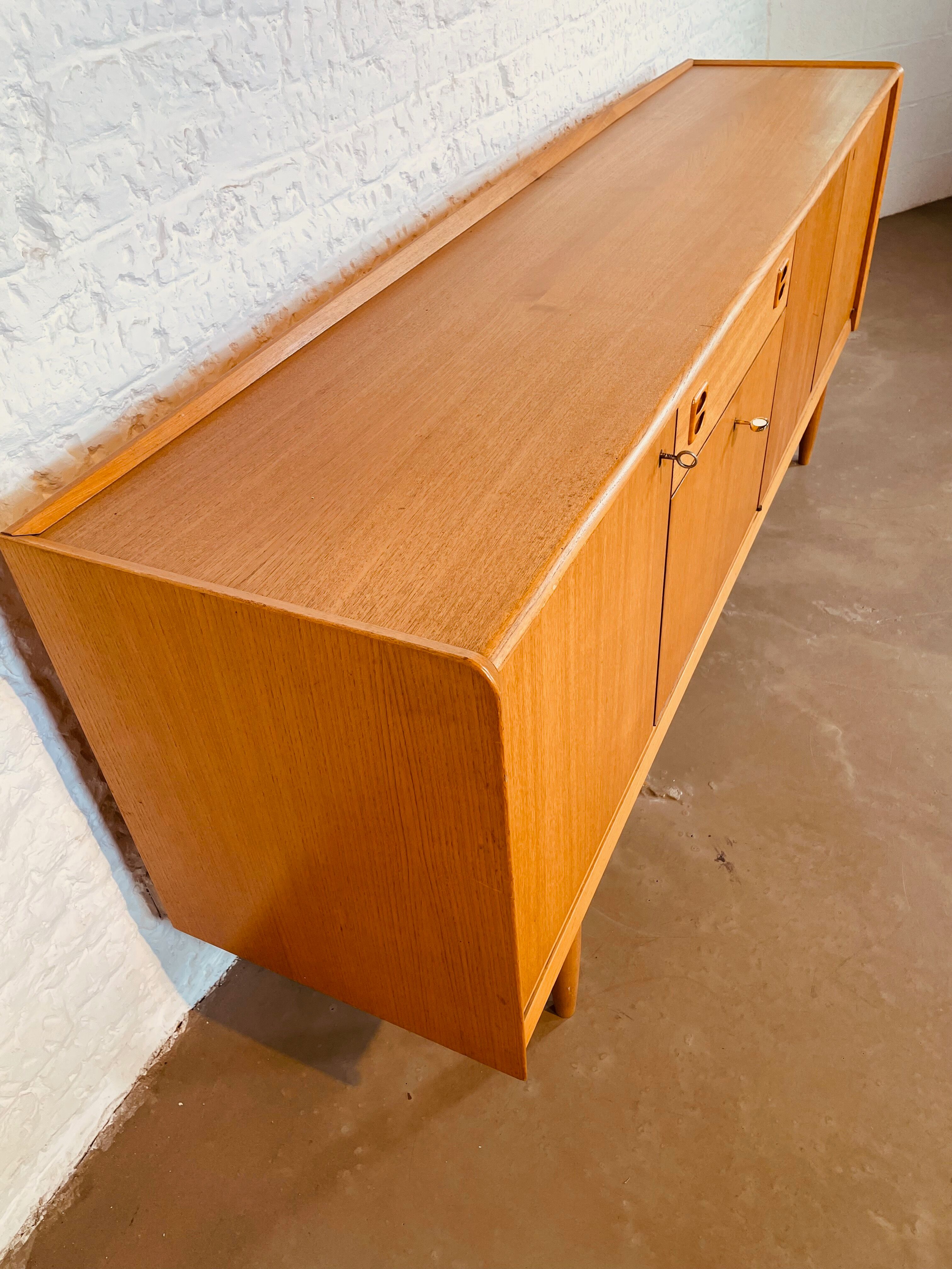 Blond teak sideboard, Germany 1960's