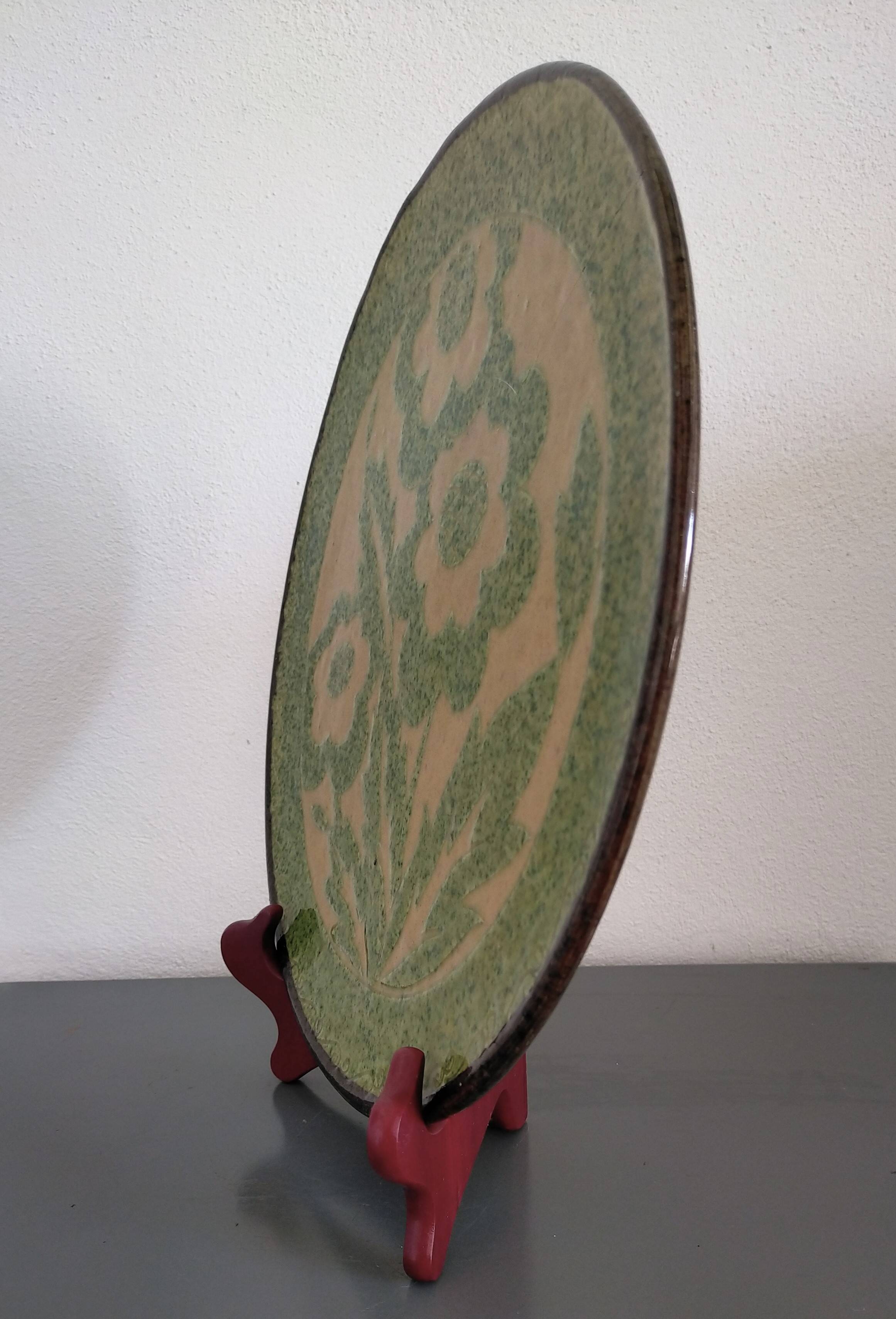 Glazed terracotta dish from Dauphiné Around 1950