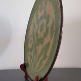 Plat en terre cuite vernissée du Dauphiné Vers 1950