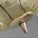 Amber glass / vintage lantern suspension 50s-60s