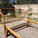 Rattan twin beds