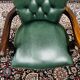 English Chesterfield Office Chair Desk chair green