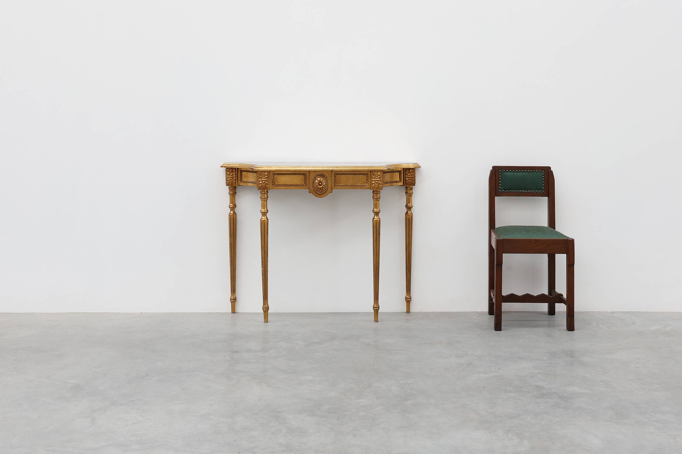 Table console de style Louis XVI par Deknudt, Belgique, 20e siècle