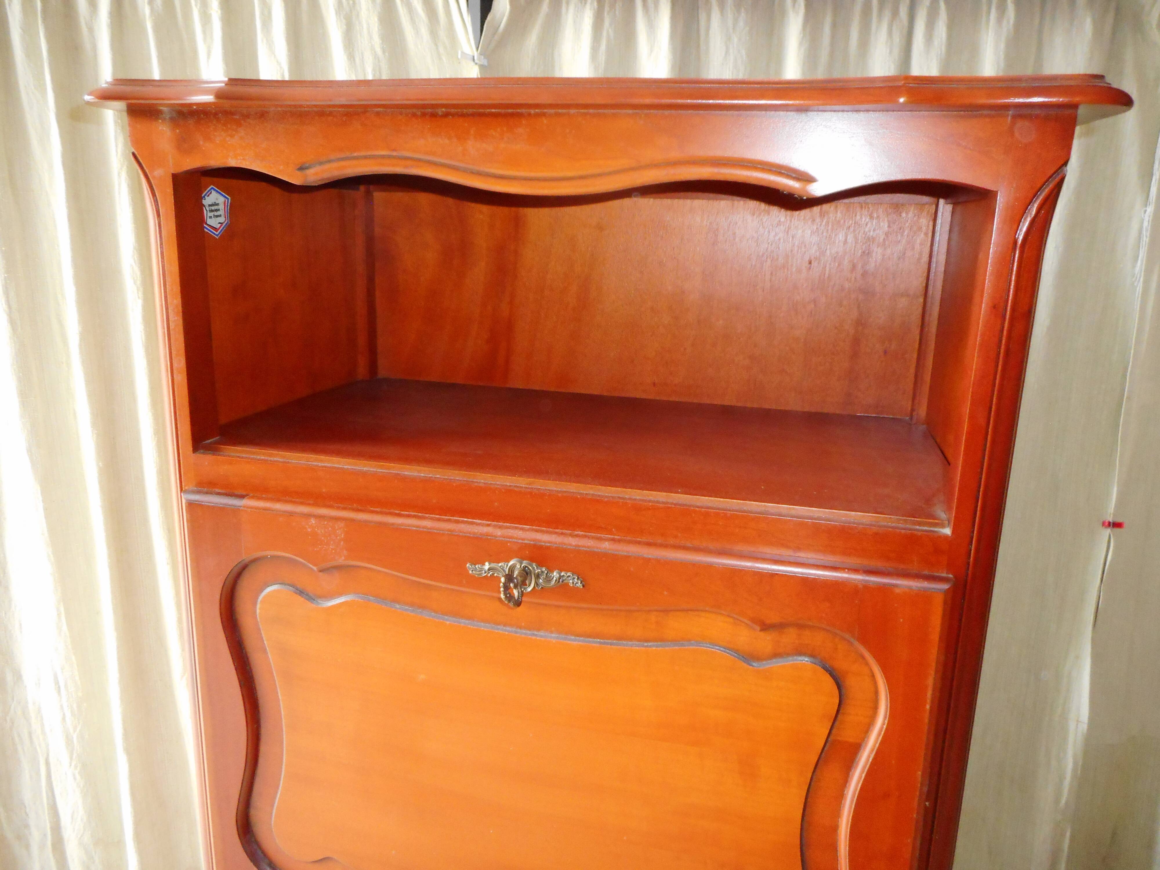 Louis xv-style secretary in cherry