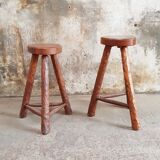 Tabourets style brutaliste