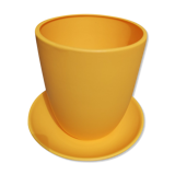 Vase and saucer