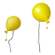 Lampes ballon, Bilumen par Yves Chritin, Italie