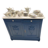 Refurbished blue buffet