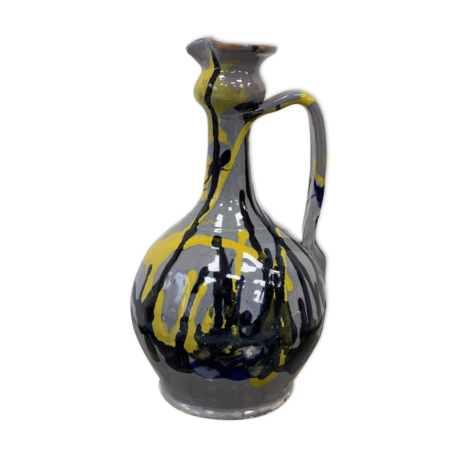 Painted pitcher-cermic vase
