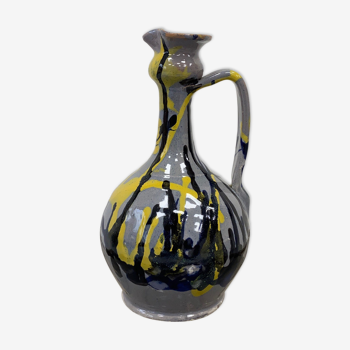 Painted pitcher-cermic vase