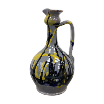 Painted pitcher-cermic vase
