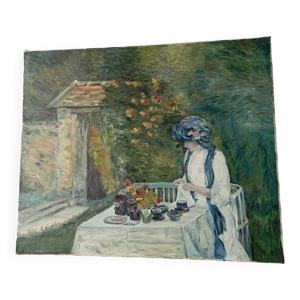peinture sur toile vintage
