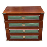 Vintage Scandinavian wooden ship cabin style chest of drawers