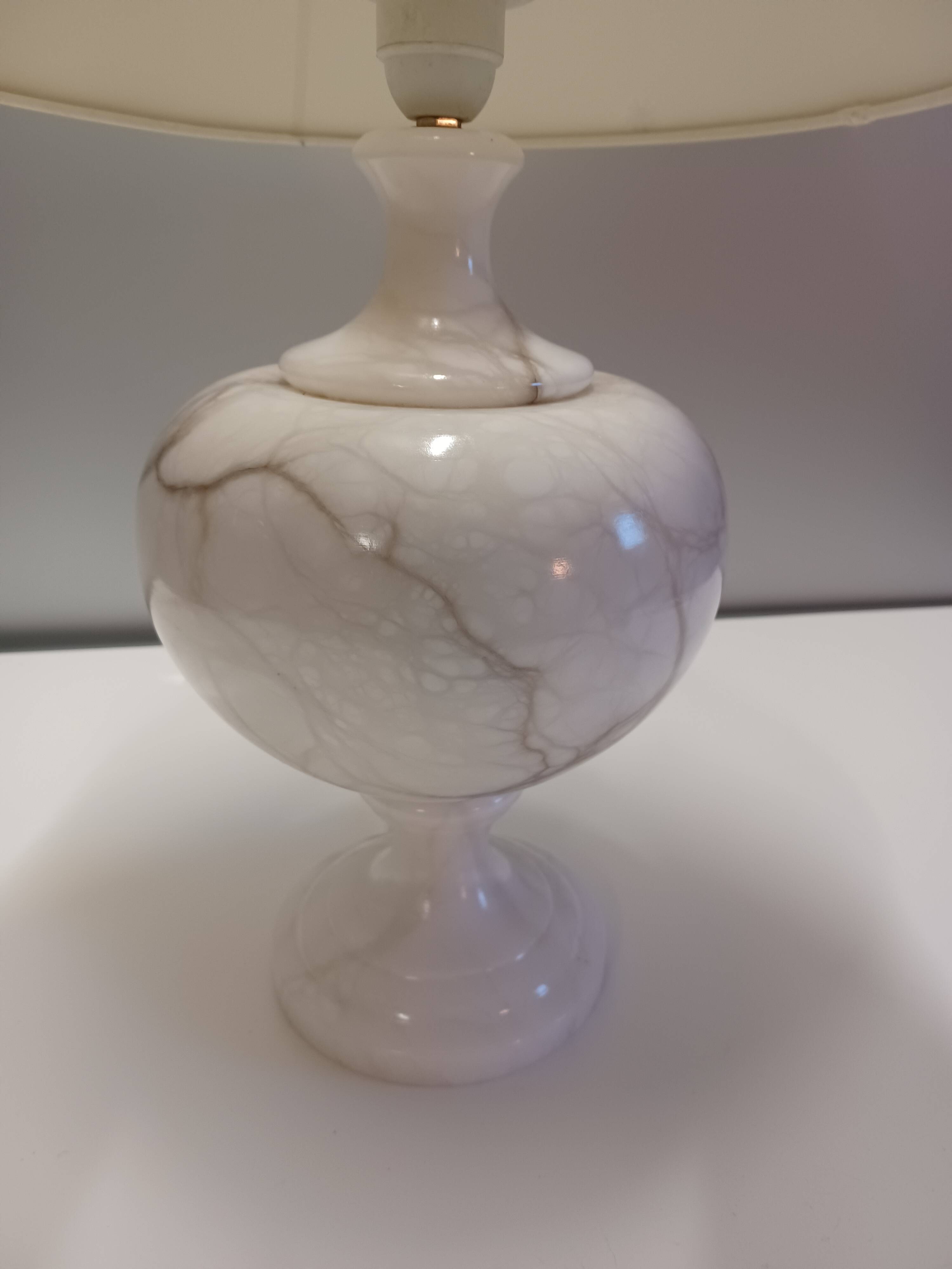 Vintage table lamp - Marble / onyx base - 1960