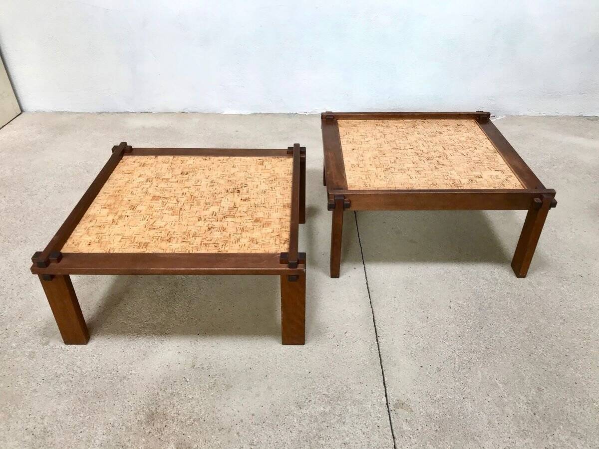 Brutalist Farmer Side Tables  by Gerd Lange for Bofinger, Germany 1960s