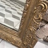 Gilded mirror in wood and stucco, 19th century, 60x88cm