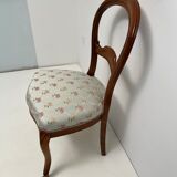 Louis-Philippe upholstered walnut chairs