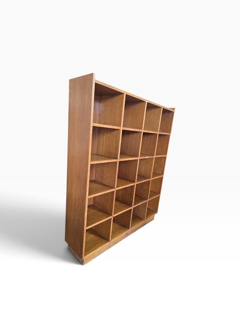 Vintage open wooden shelf / shelf / rack