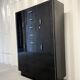 Vintage black Formica cabinet from the 60s
