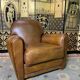 Club armchair in leather house grange
