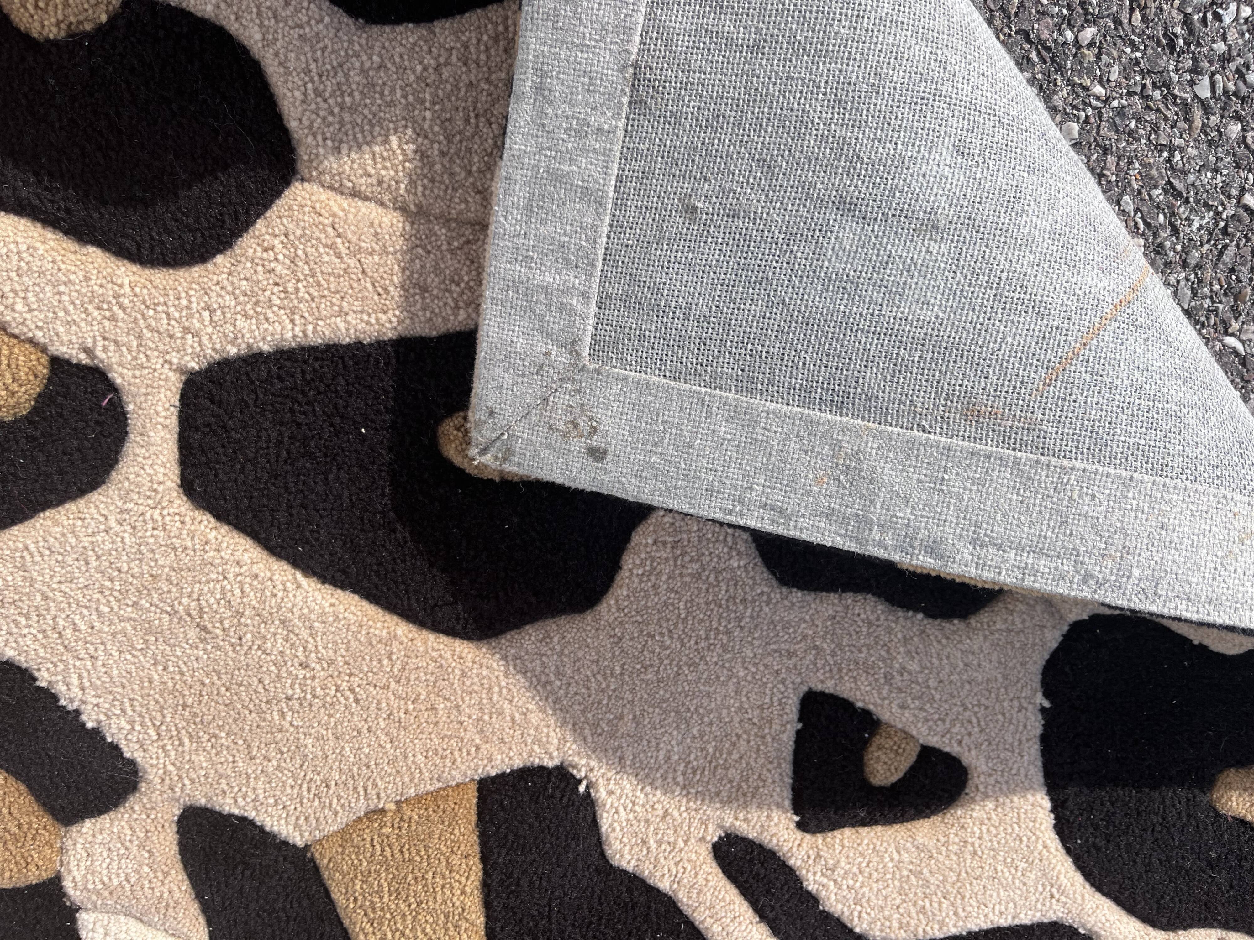 Vintage leopard carpet, 170x240 cm