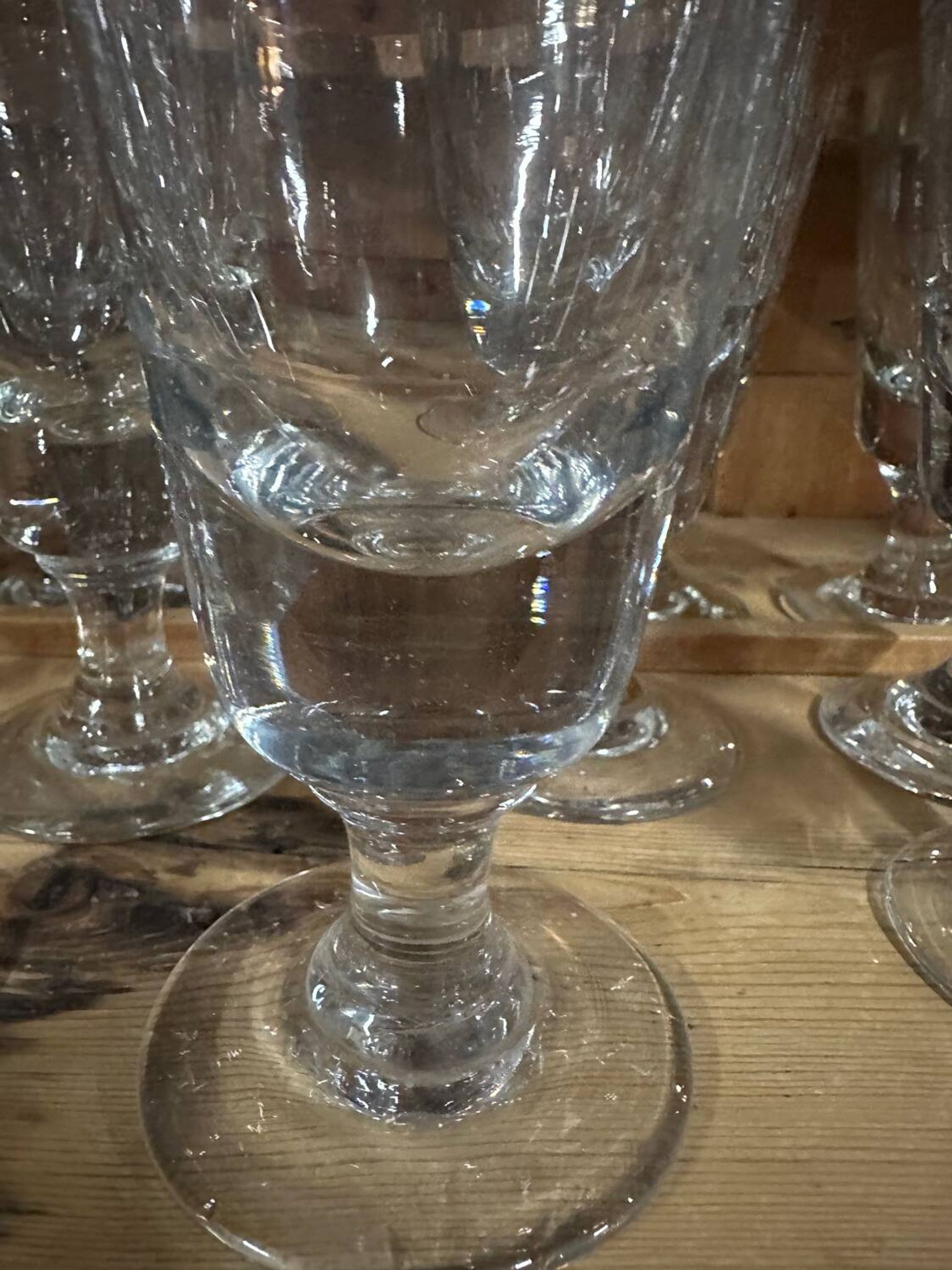 Set of 11 bistro glasses