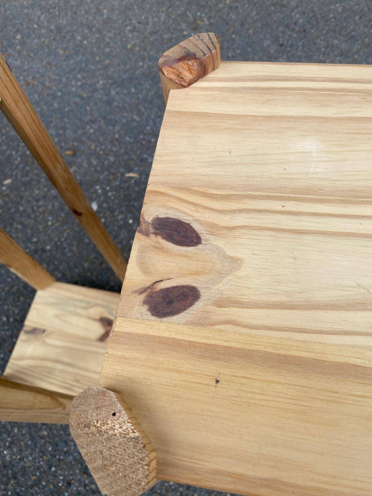 2 étagères scandinaves en bois massif 67cm