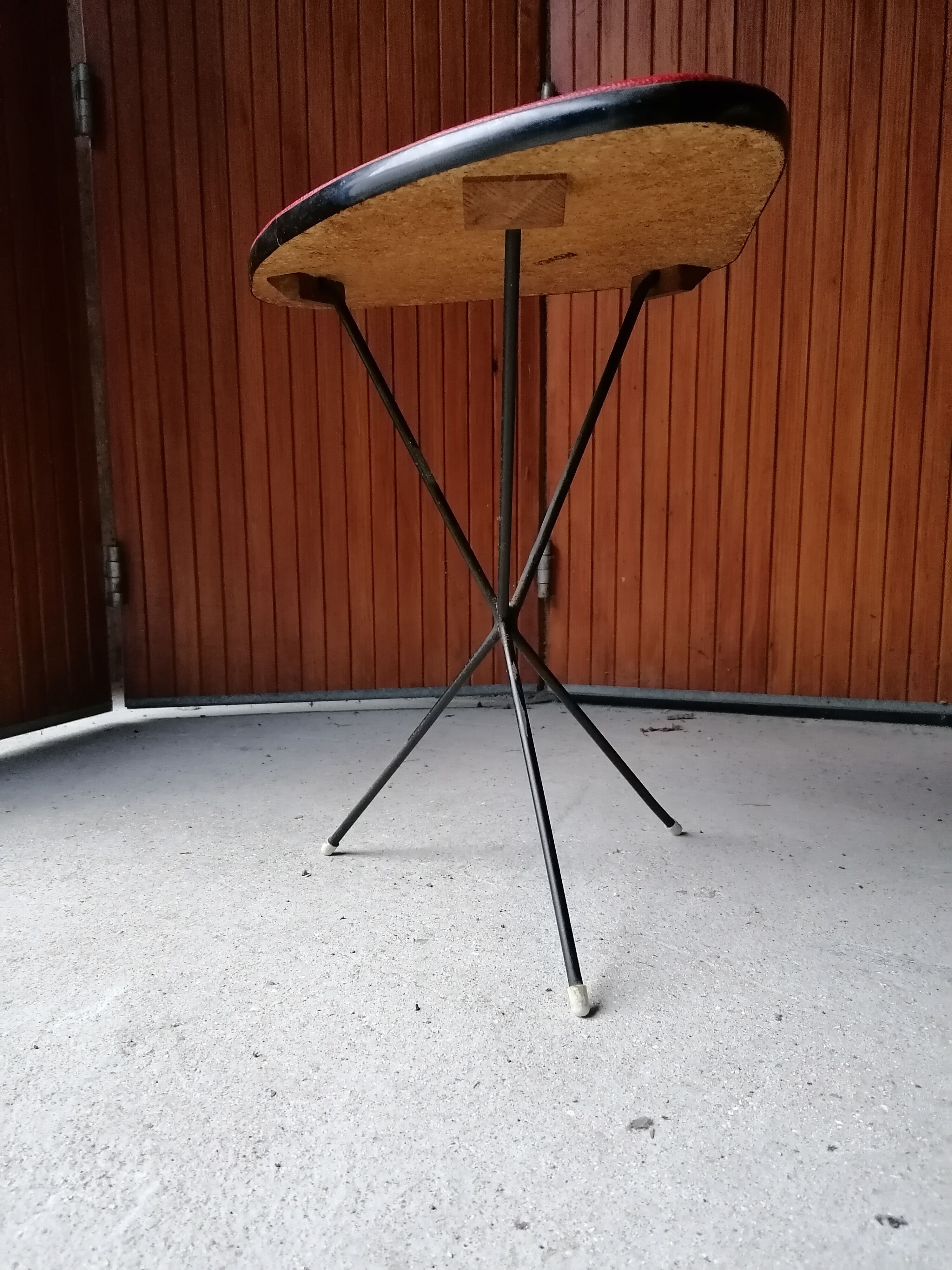 Cocktail table extra cocktail steel imitation vintage pedestal