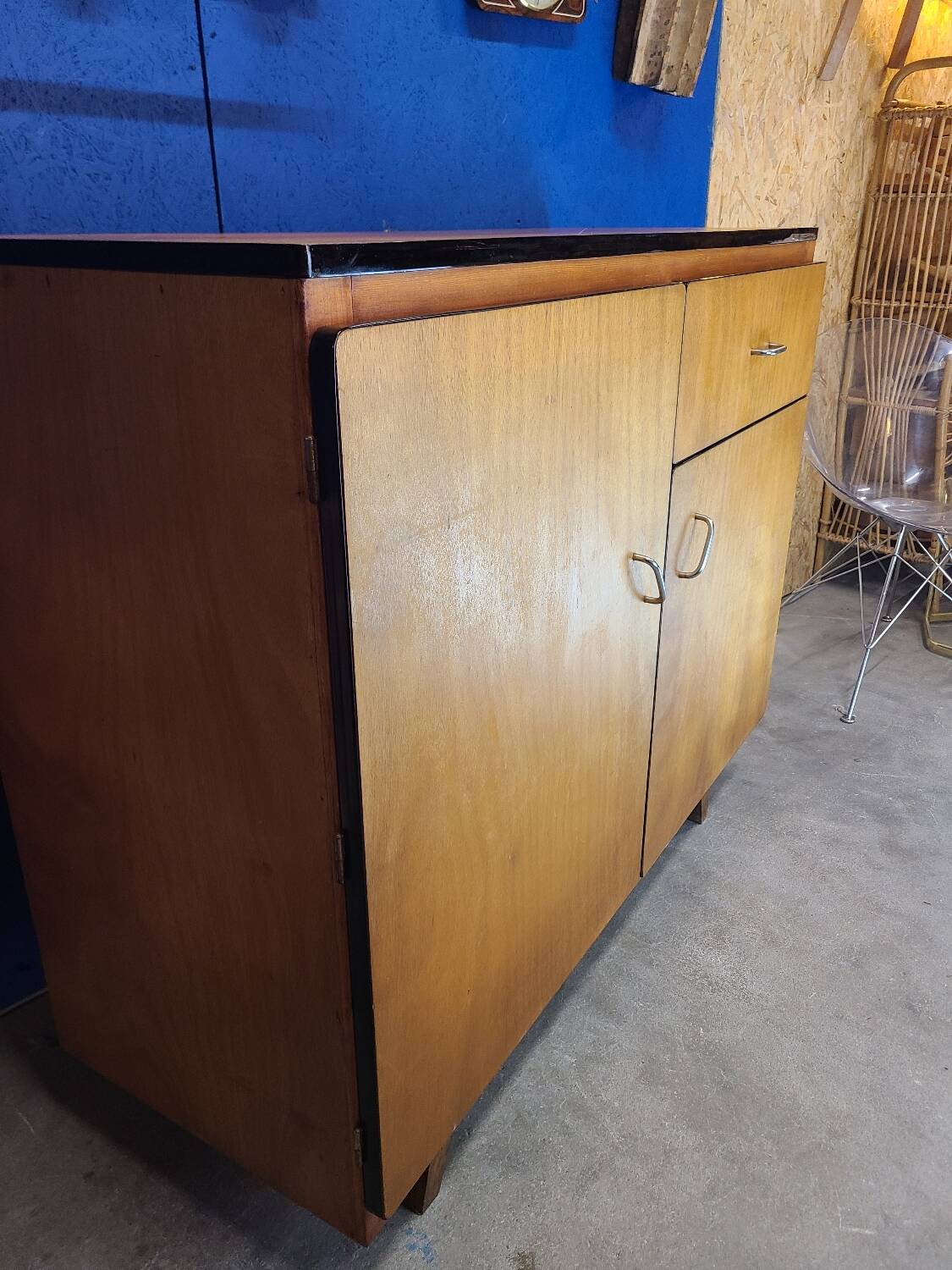 Light wood sideboard, mid-20th century