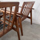 Set of 4 armchairs beech scandinavian