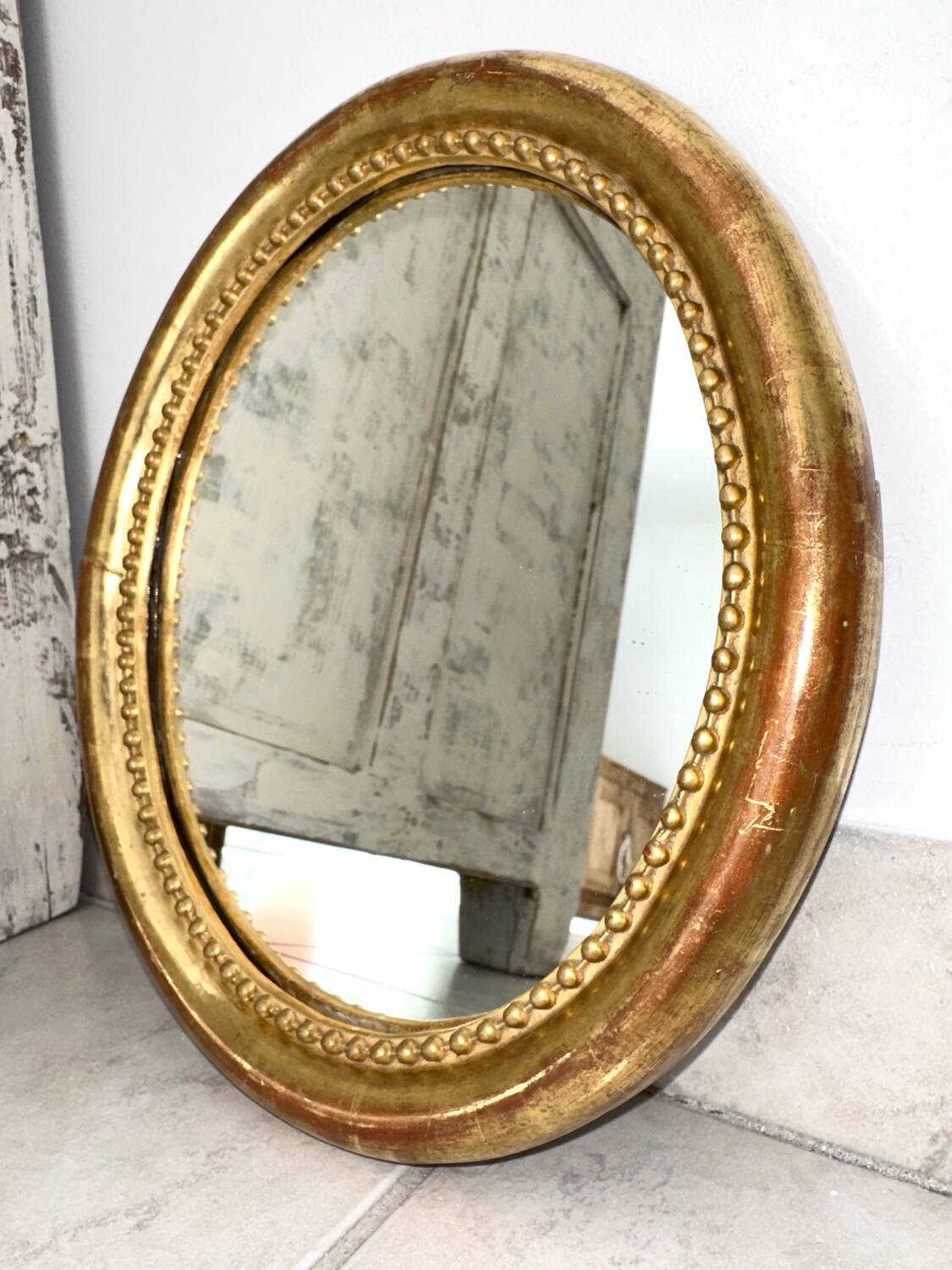 Old oval mirror early 20th century
