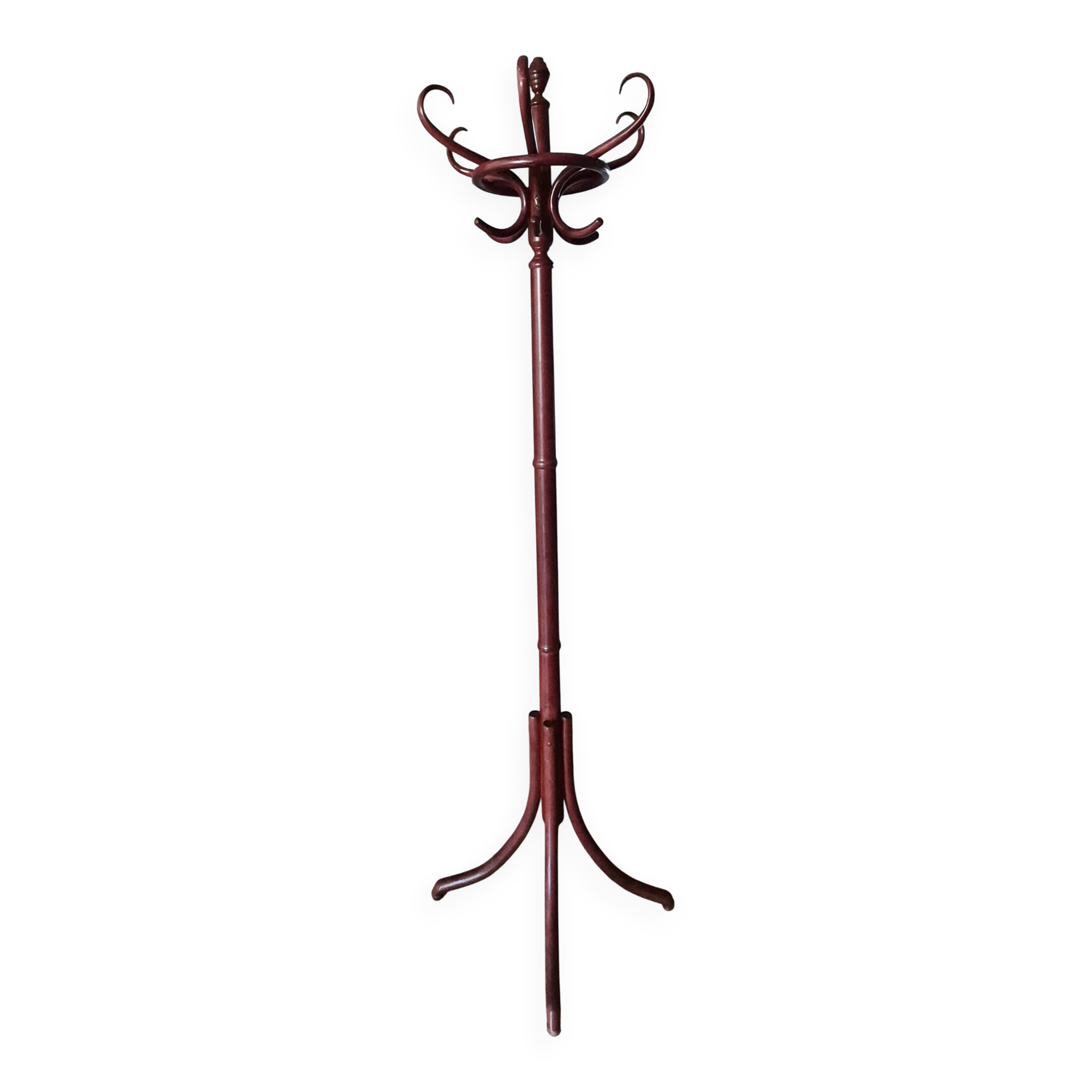 Parrot coat rack in turned wood
