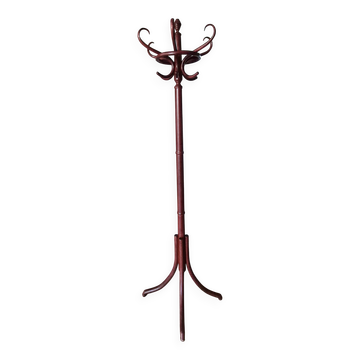 Parrot coat rack in turned wood
