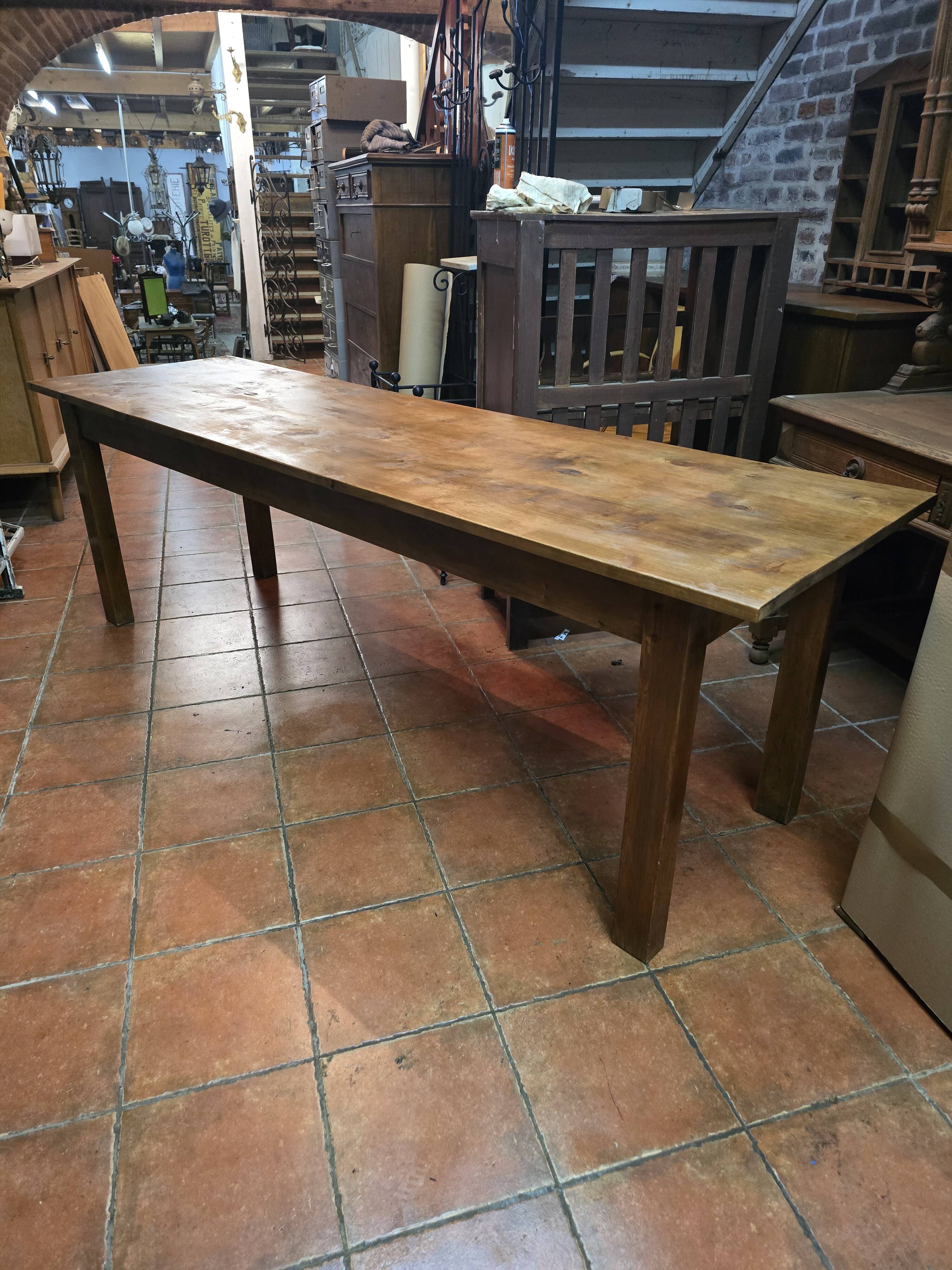Beech farmhouse table 240cm long
