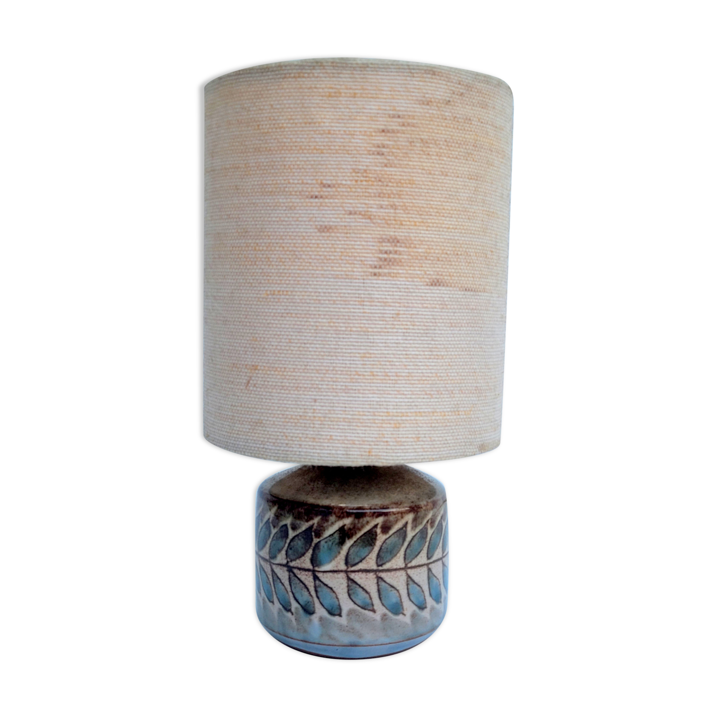 Small ceramic table lamp Vallauris signed YC Yves Clément