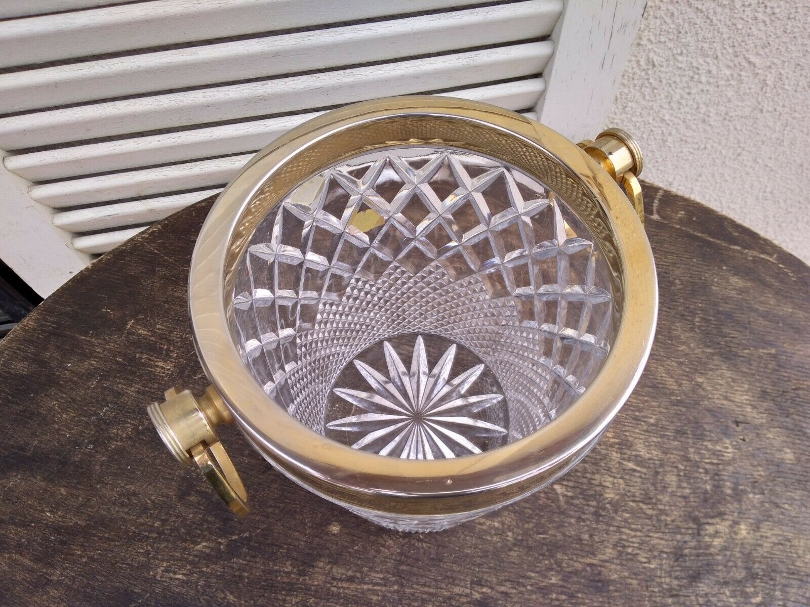 Bohemian crystal champagne bucket